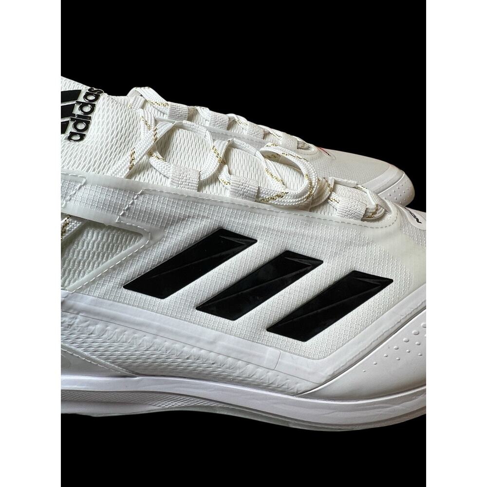 New Adidas Icon 7 Boost Baseball Metal Cleats‎ White Black Mens Size 15 GX2803 - Picture 7 of 10